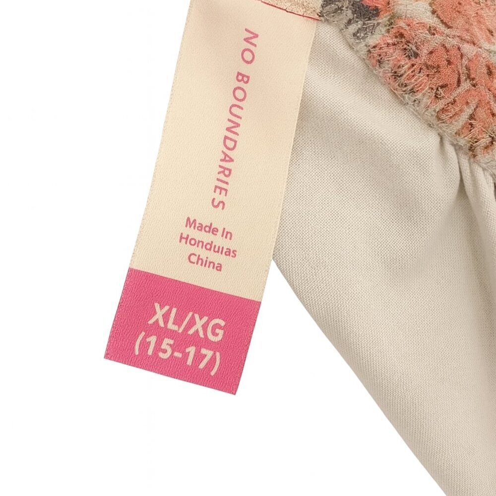 No Boundaries Blooming Ruffle Maxi Dress – Blue & Pink Floral Fantasy (Size XL) - Picture 4 of 6